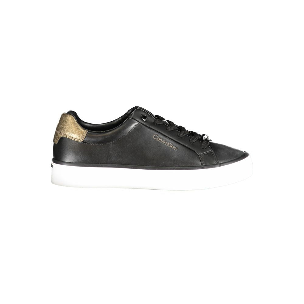 Calvin Klein Black Leather Women's Sneaker