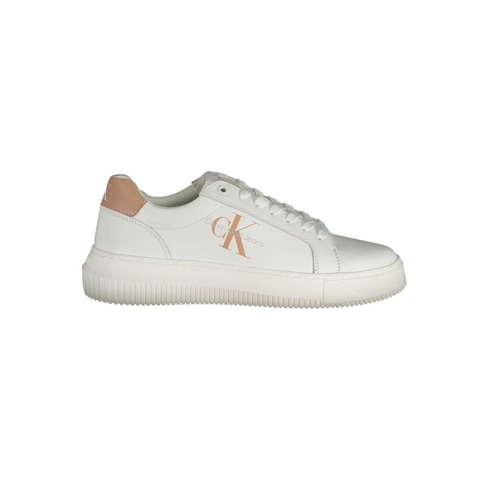 Calvin Klein White Leather Women's Sneaker