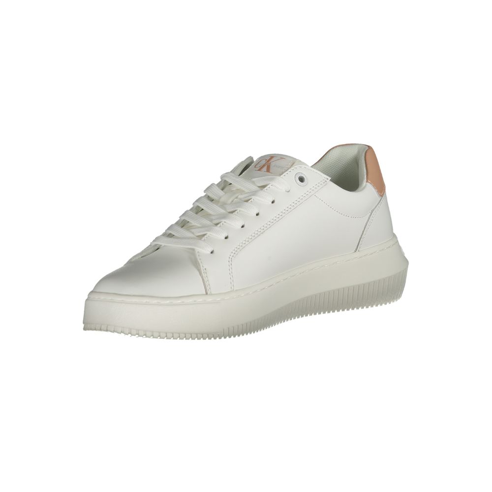 Calvin Klein Witte Leren Dames Sneaker