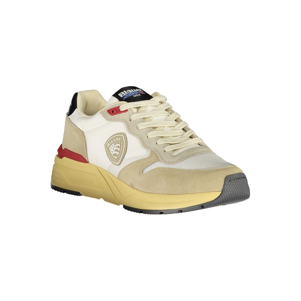 Blauer Beige Polyurethane Men's Sneaker