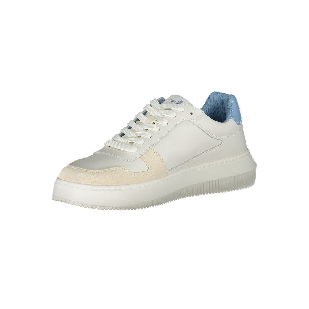Calvin Klein White Leather Men's Sneaker