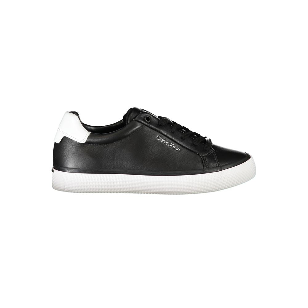 Calvin Klein Black Leather Women's Sneaker