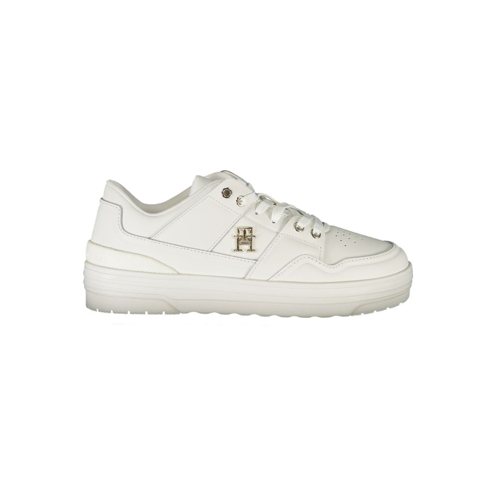 Tommy Hilfiger White Leather Women's Sneaker