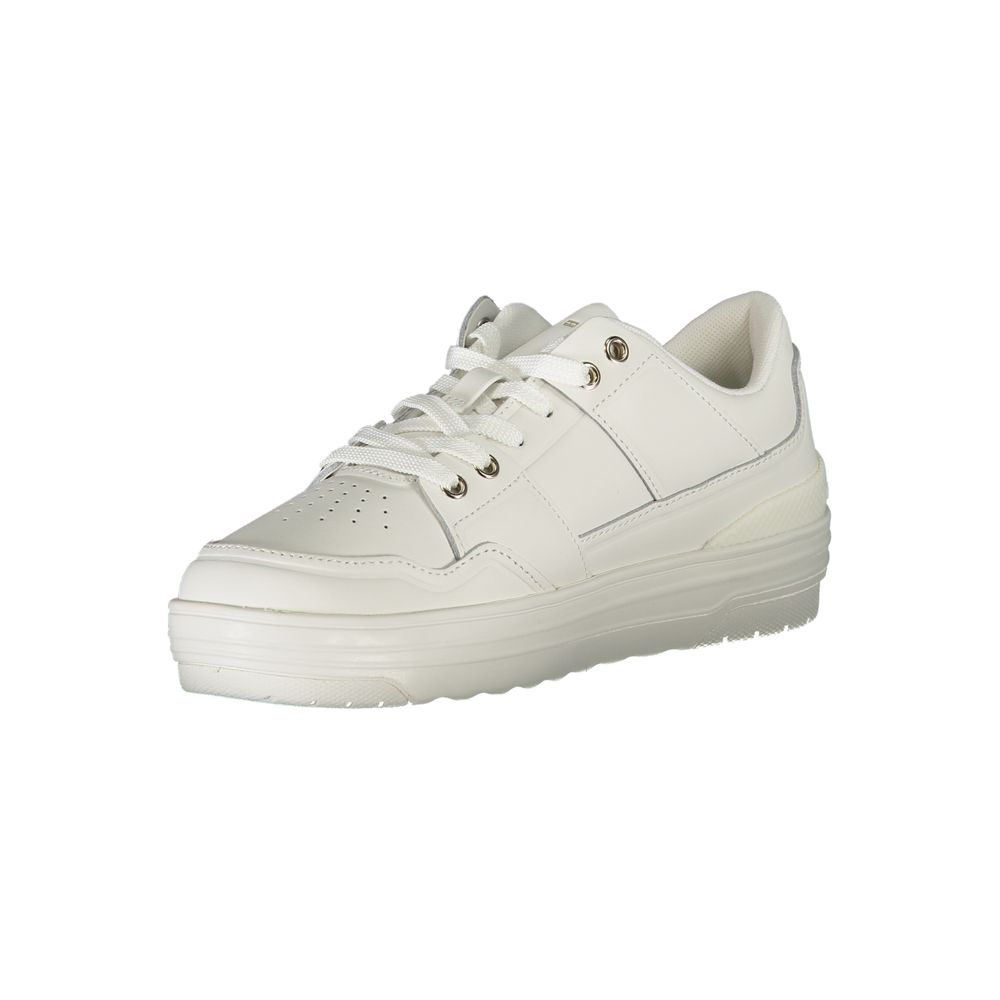Tommy Hilfiger White Leather Women's Sneaker