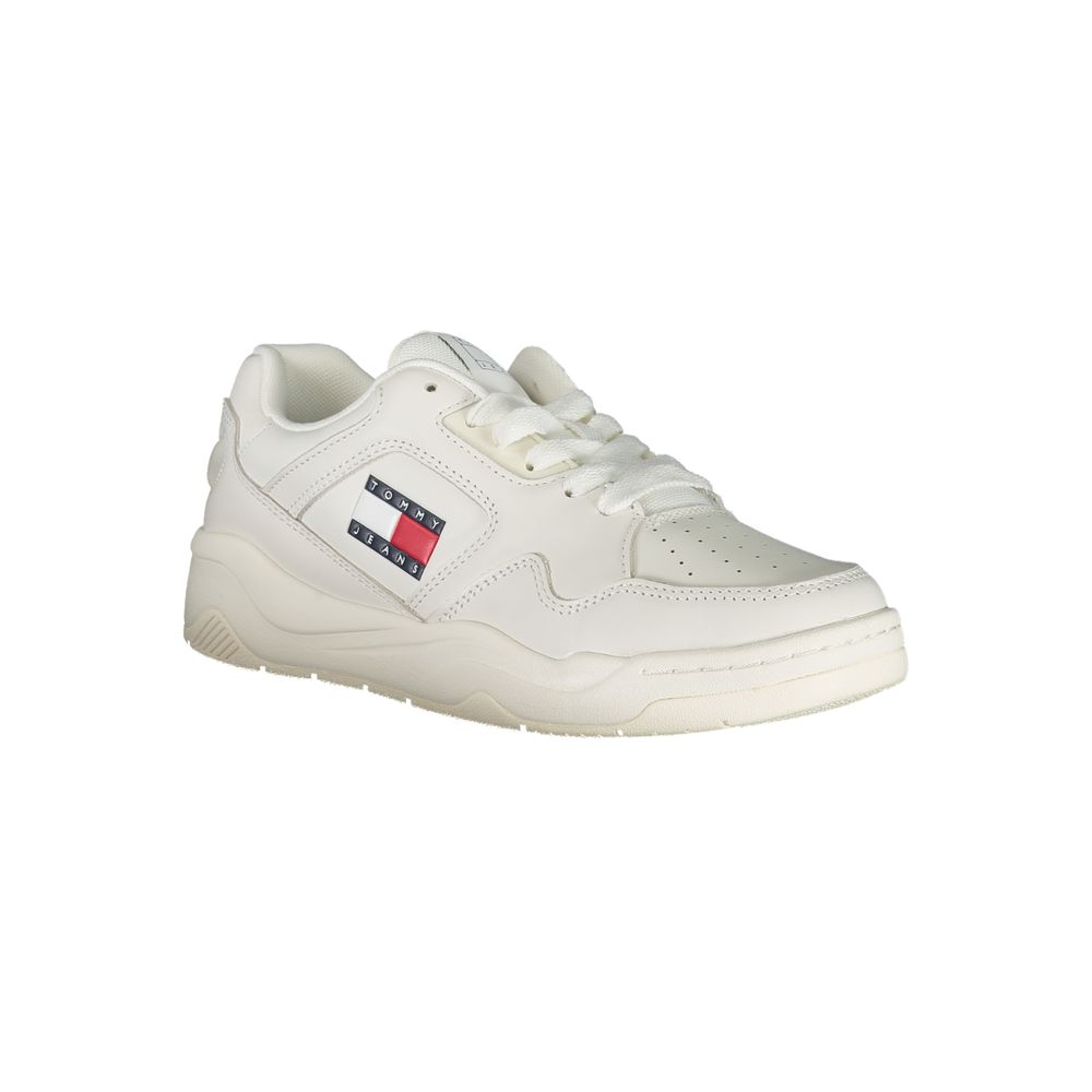 Tommy Hilfiger White Polyurethane Women's Sneaker