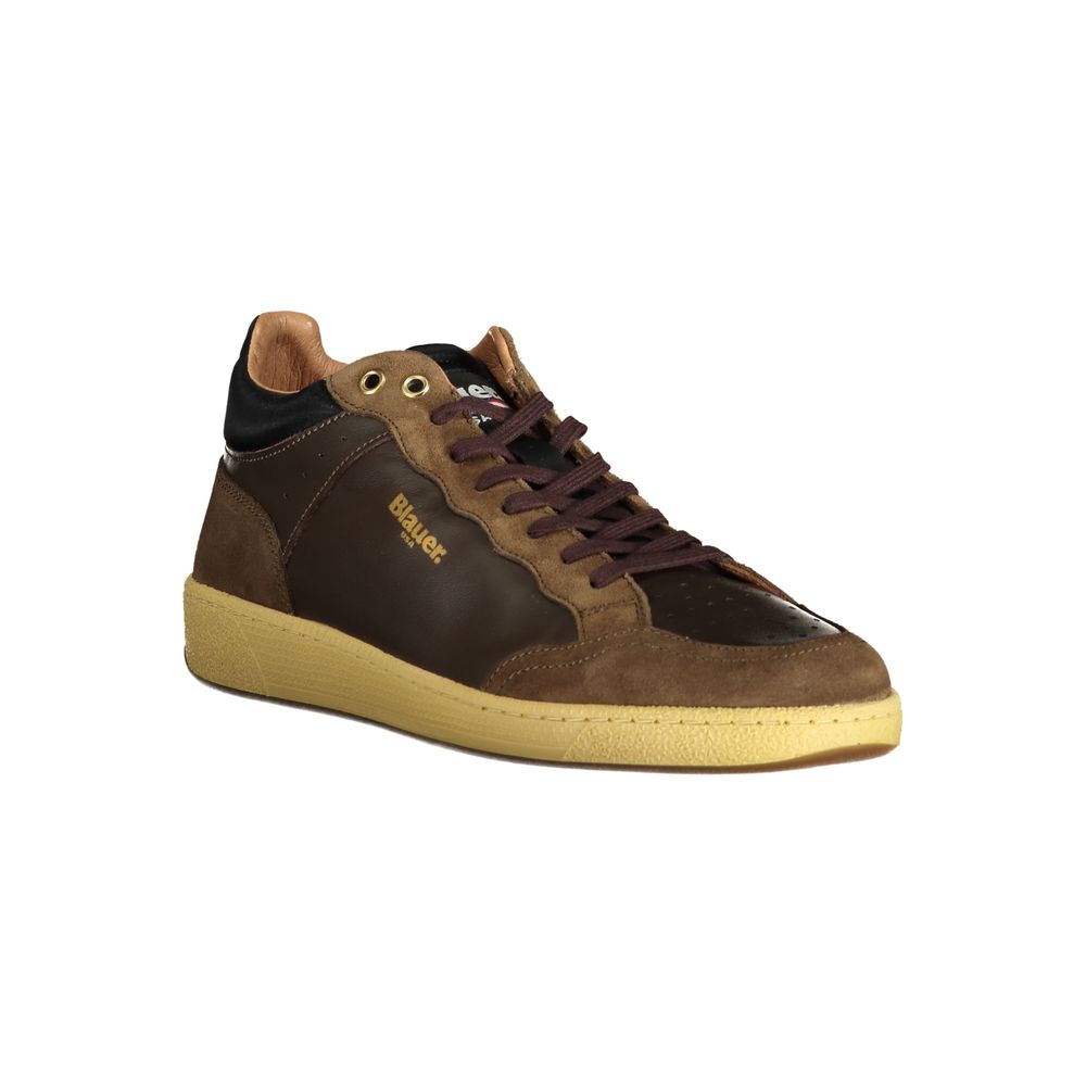 Blauer Marrone Leather Men's Sneaker