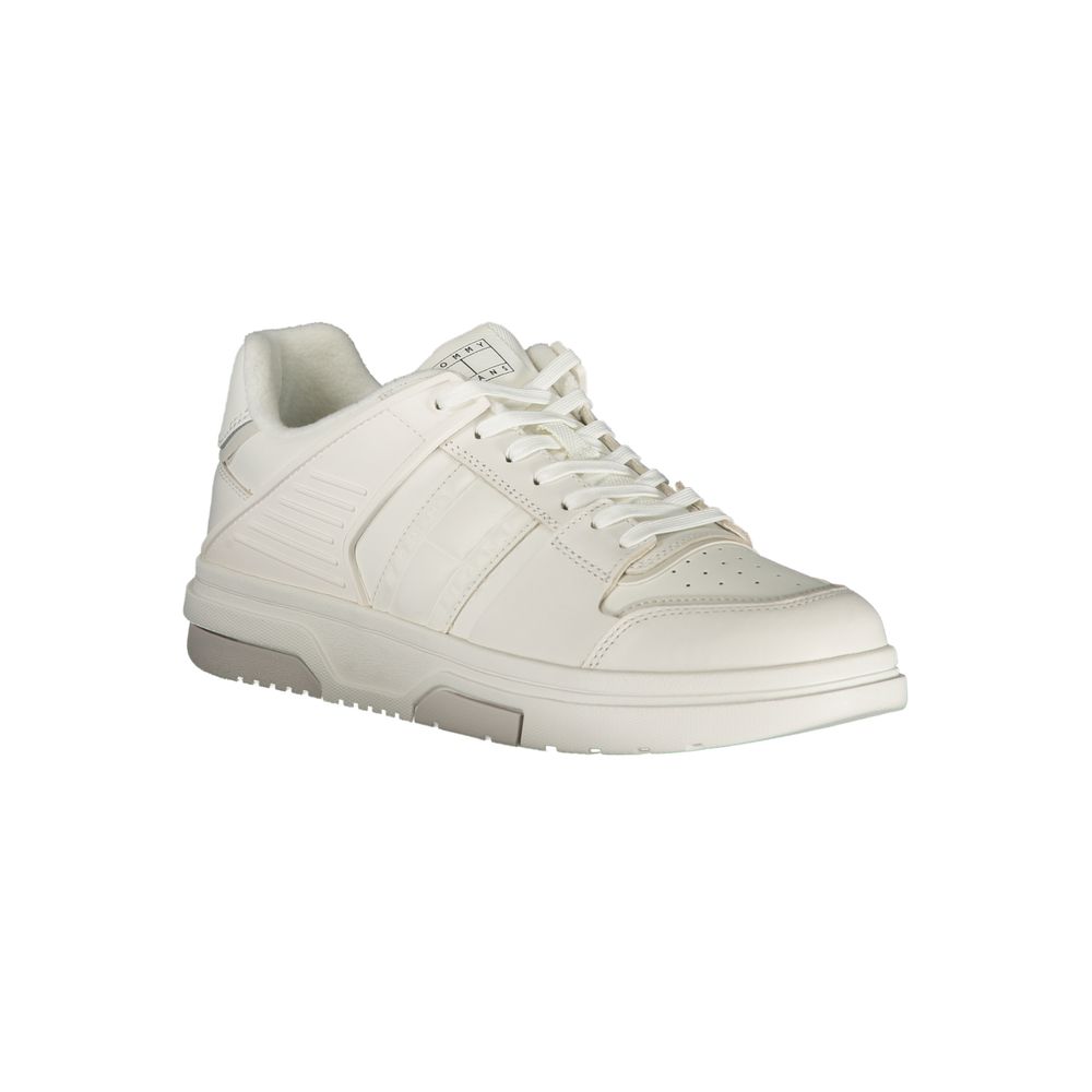 Tommy Hilfiger White Polyurethane Men Sneaker