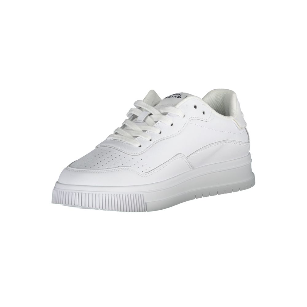 Tommy Hilfiger White Leather Men's Sneaker