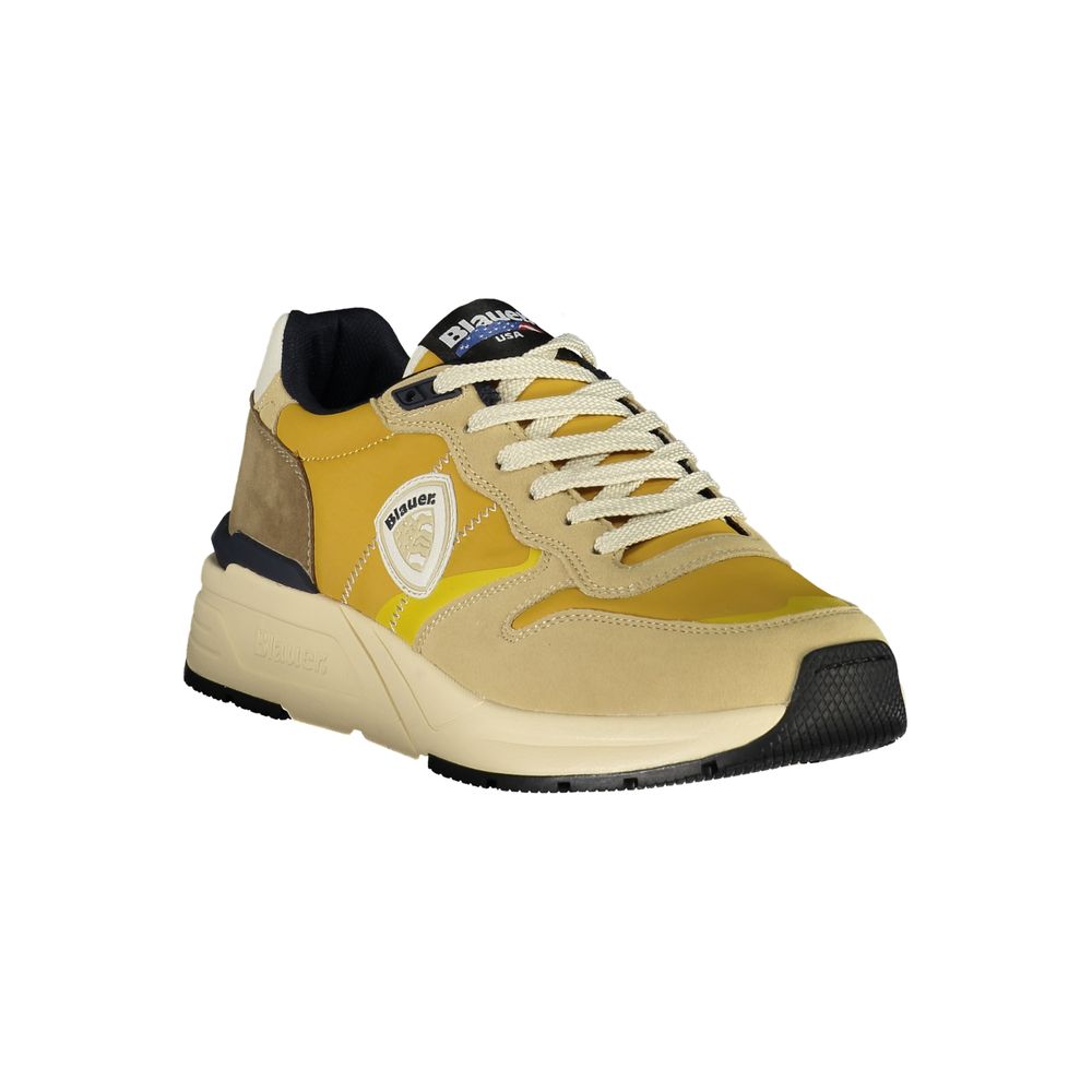 Blauer Beige Polyurethane Men's Sneaker