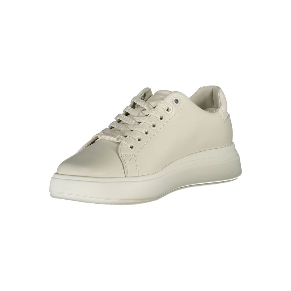 Calvin Klein Beige Leather Women's Sneaker