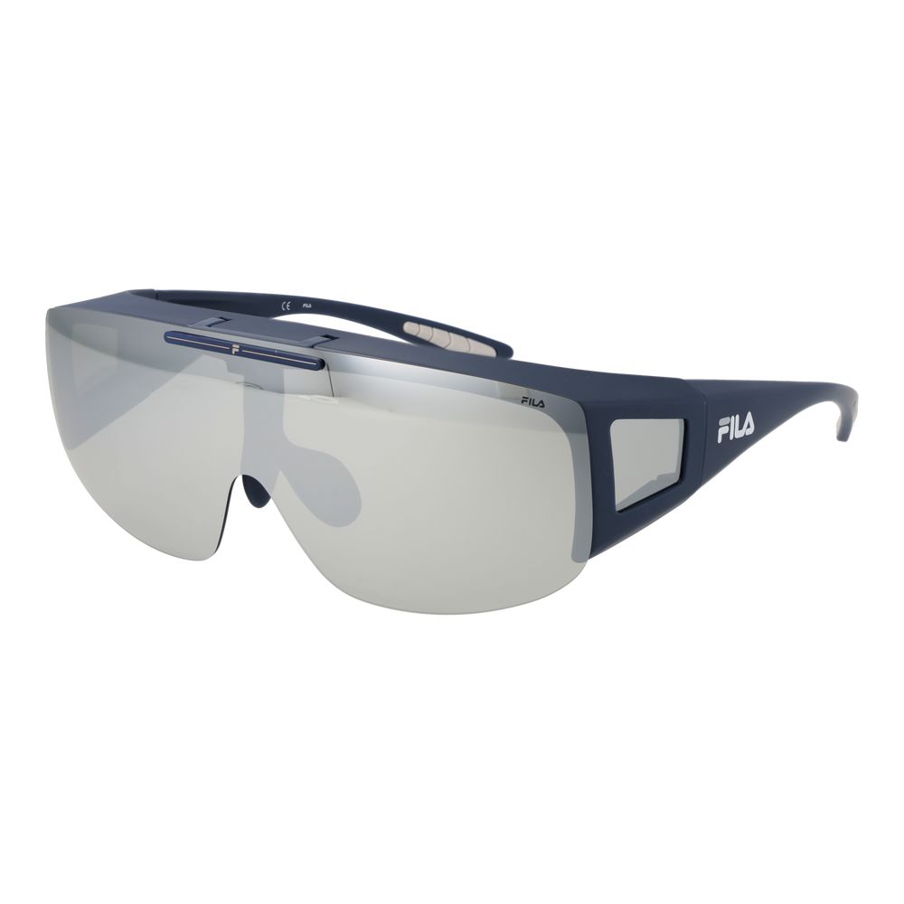 Fila blauwe plastic zonnebril