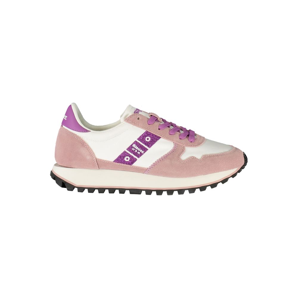 Blauer White Polyurethane Women's Sneaker