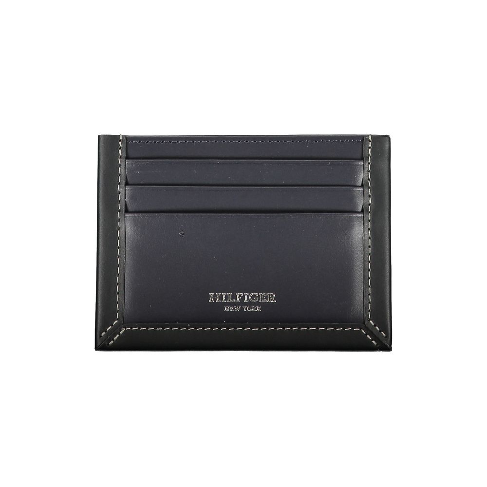 Tommy Hilfiger Blauwe Leren Herenportemonnee