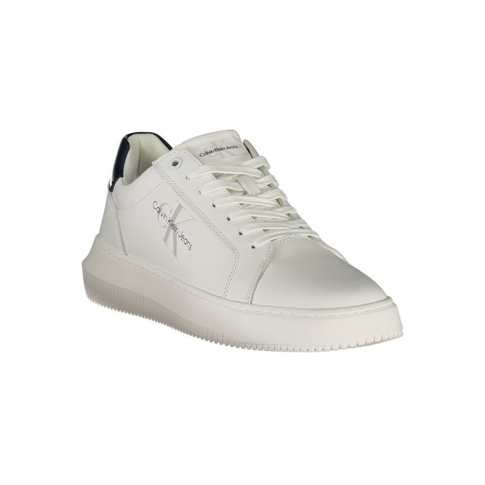 Calvin Klein White Leather Men's Sneaker
