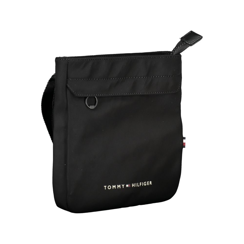 Tommy Hilfiger Zwarte Polyester Herenschoudertas