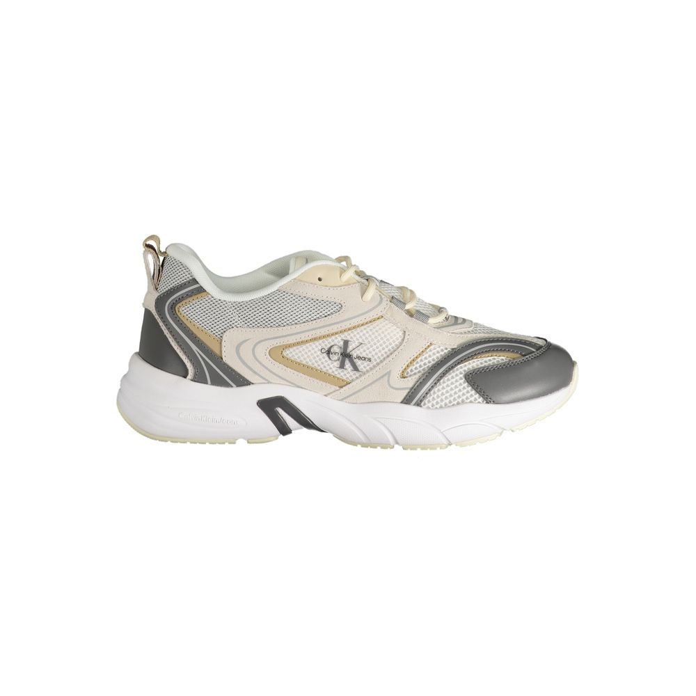 Calvin Klein Beige Polyurethane Men's Sneaker