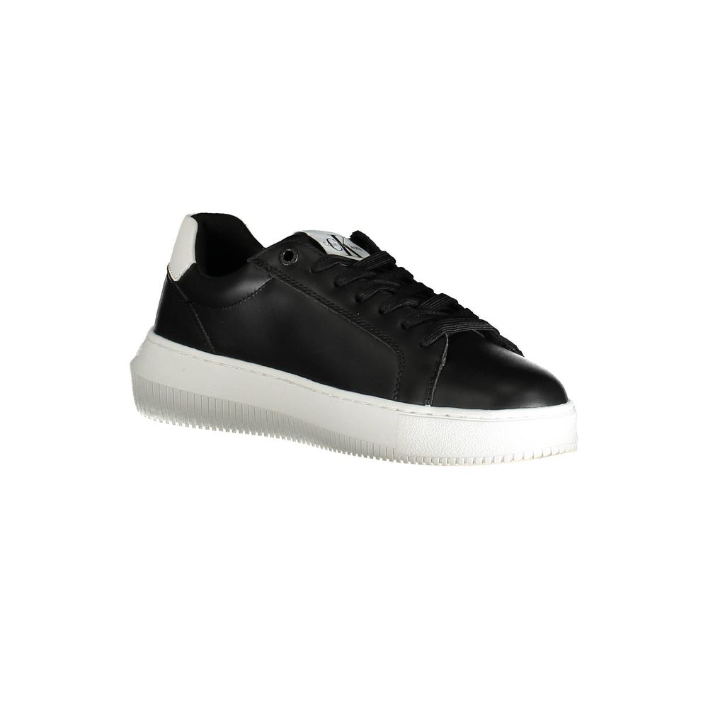 Calvin Klein Black Leather Women's Sneaker