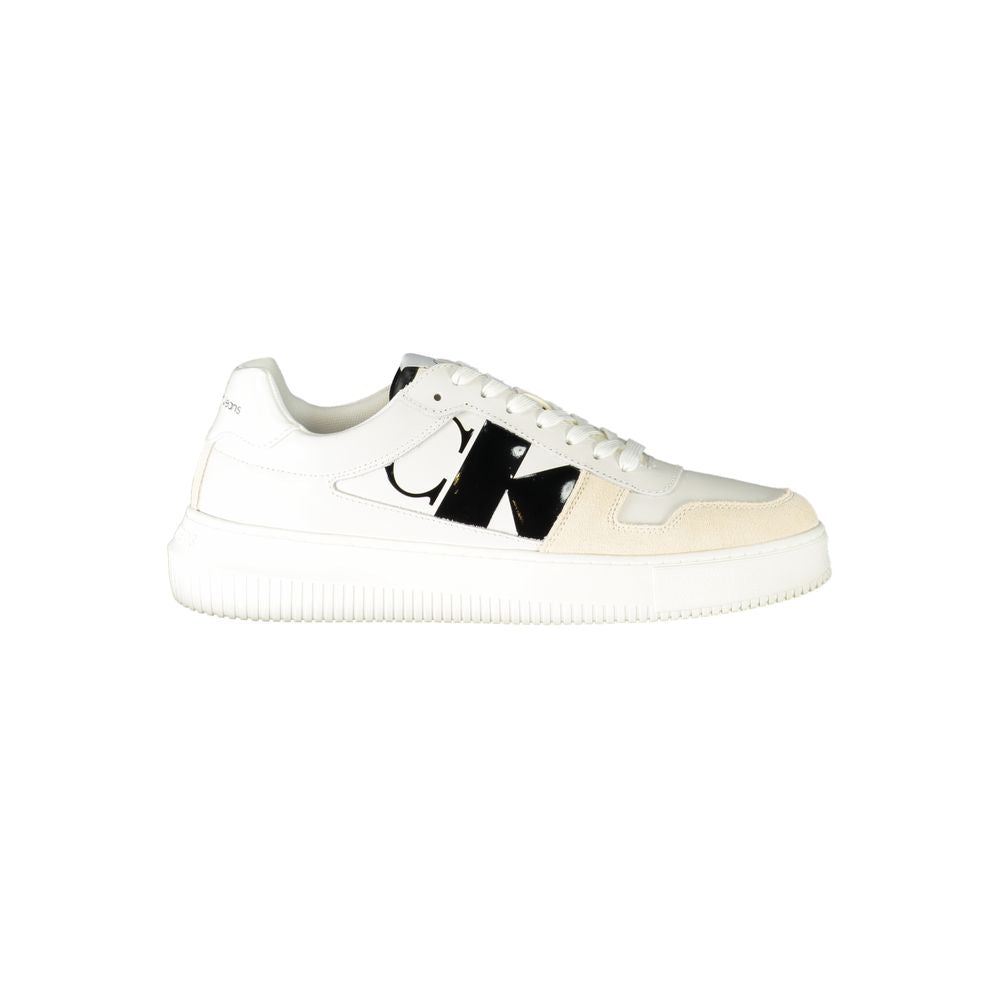 Calvin Klein White Leather Men's Sneaker
