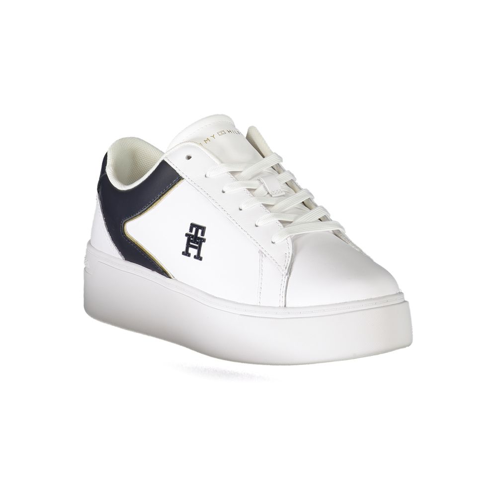 Tommy Hilfiger White Polyurethane Women's Sneaker