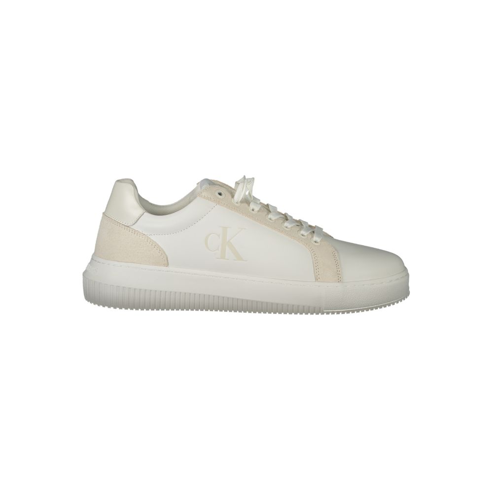 Calvin Klein White Polyurethane Men's Sneaker