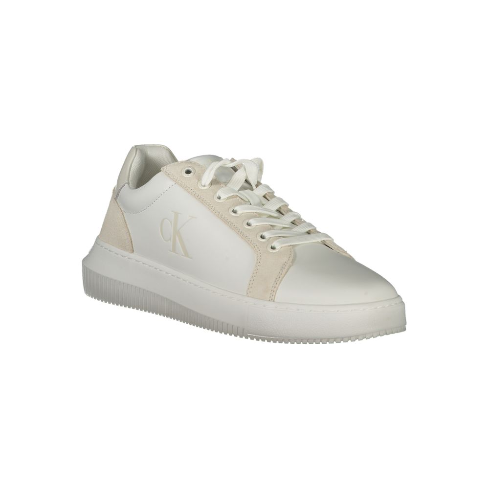 Calvin Klein White Polyurethane Men's Sneaker