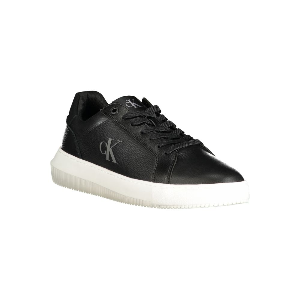 Calvin Klein Black Polyurethane Men's Sneaker