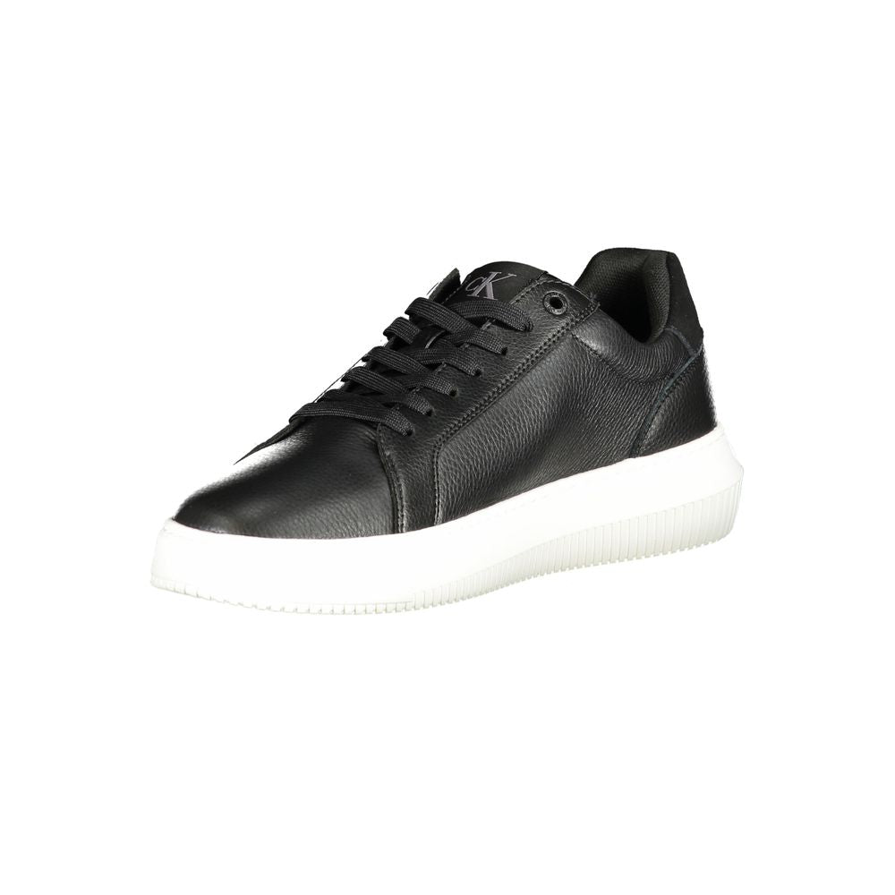 Calvin Klein Black Polyurethane Men's Sneaker
