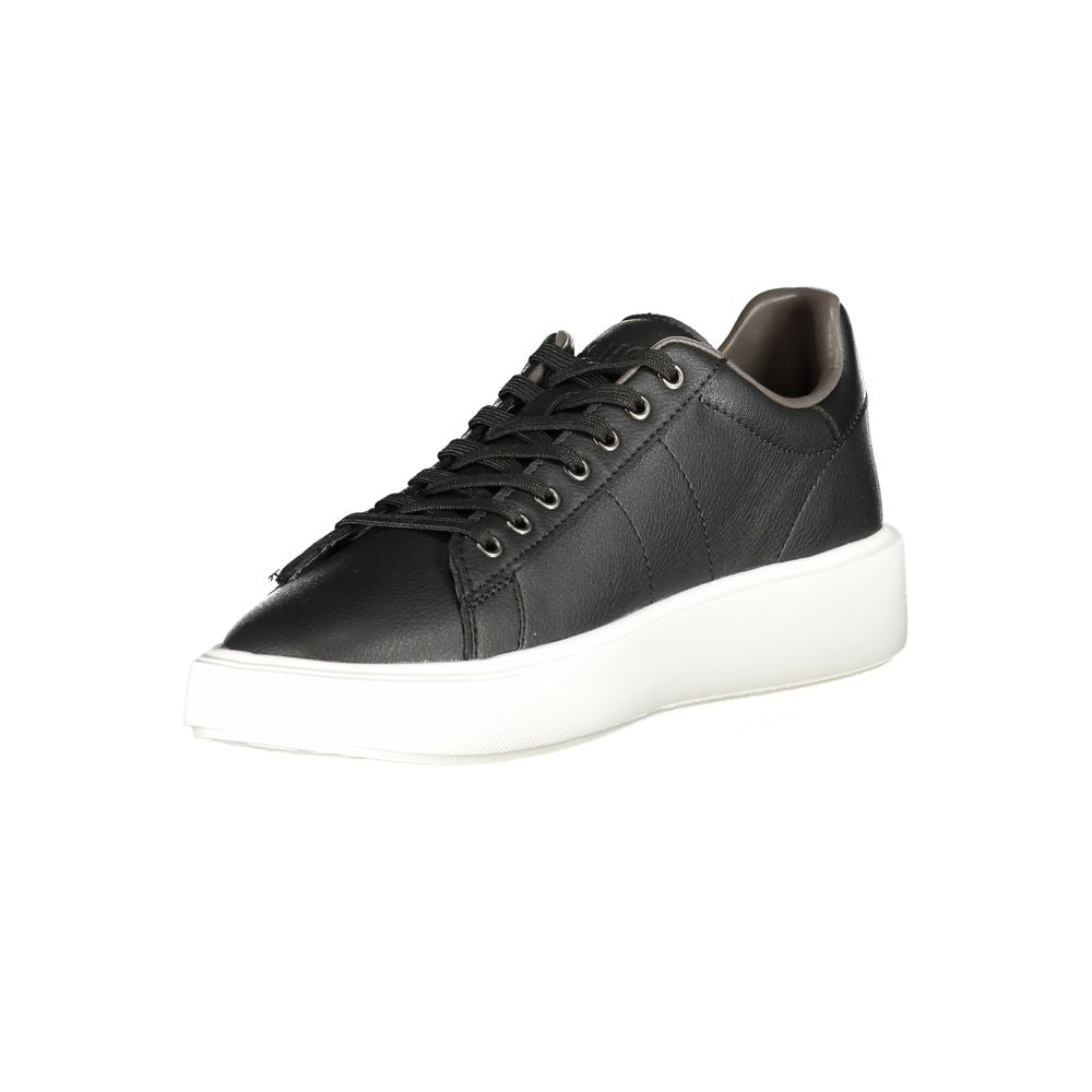 Blauer Zwarte Polyurethaan Herensneaker