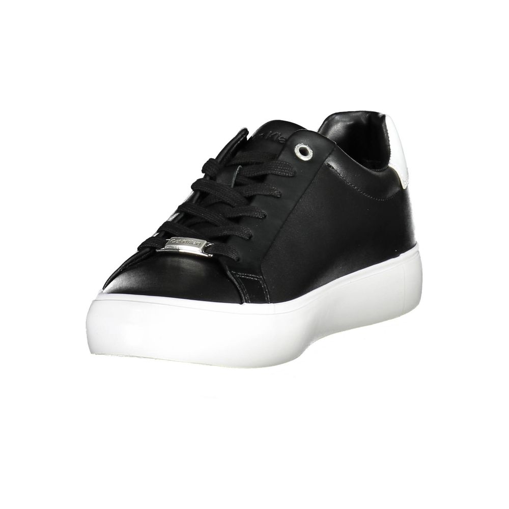 Calvin Klein Black Leather Women's Sneaker