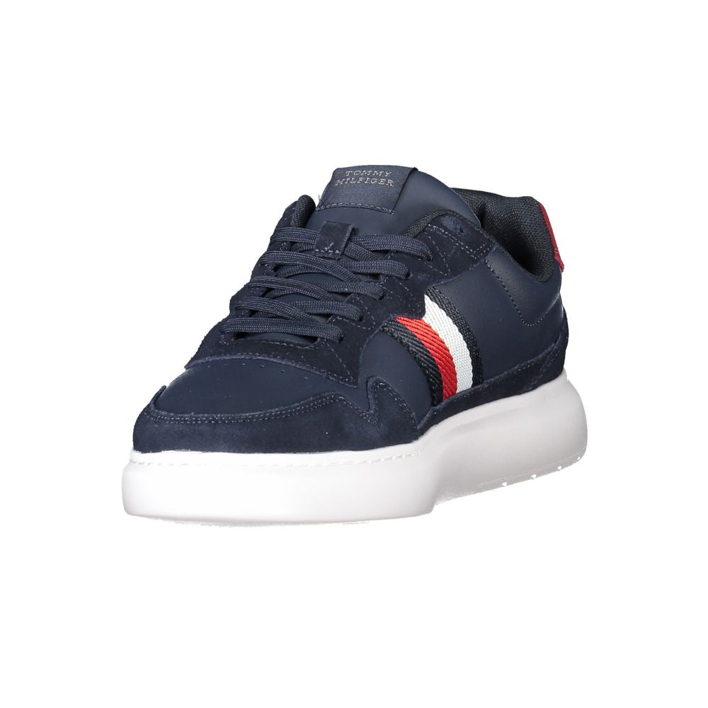 Tommy Hilfiger Blue Polyurethane Men's Sneaker