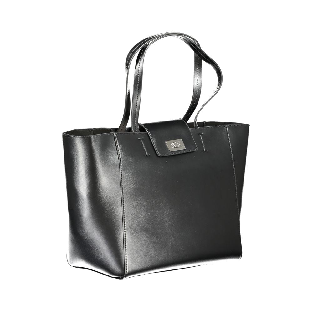 Calvin Klein Black Recycled Polyester Women's Handbag