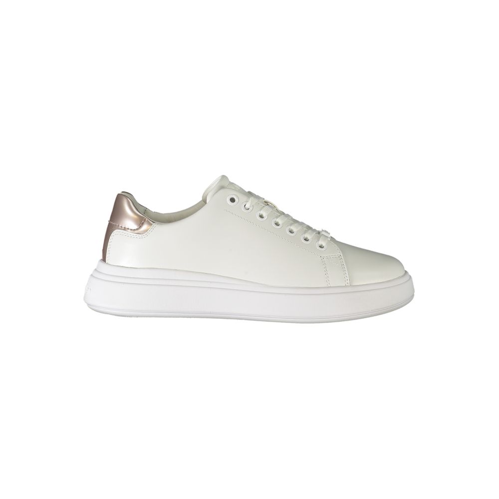 Calvin Klein White Leather Women's Sneaker
