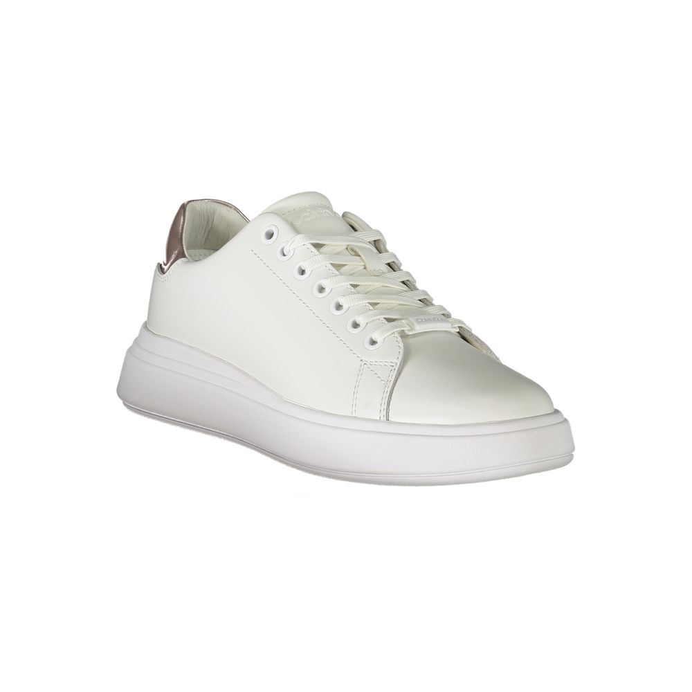 Calvin Klein White Leather Women's Sneaker