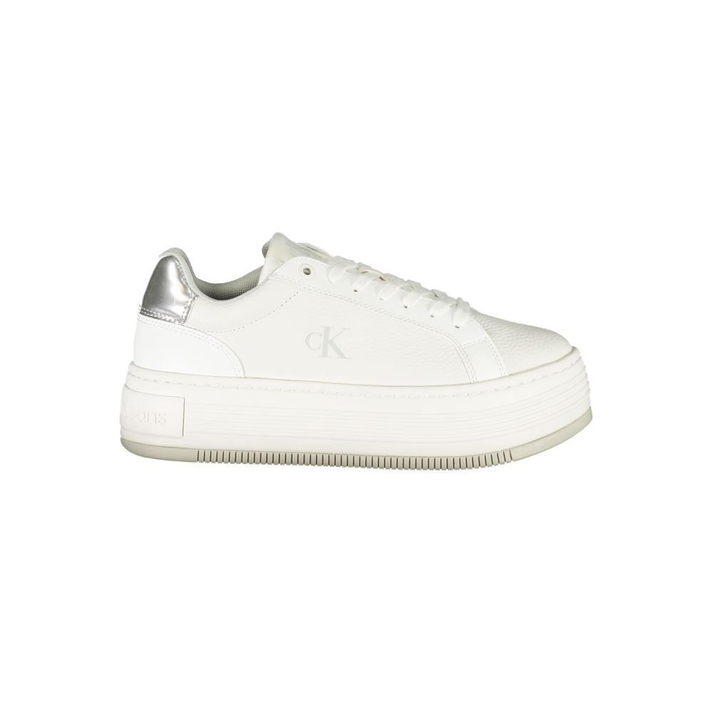 Calvin Klein White Leather Women's Sneaker