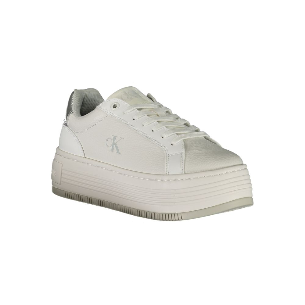 Calvin Klein White Leather Women's Sneaker