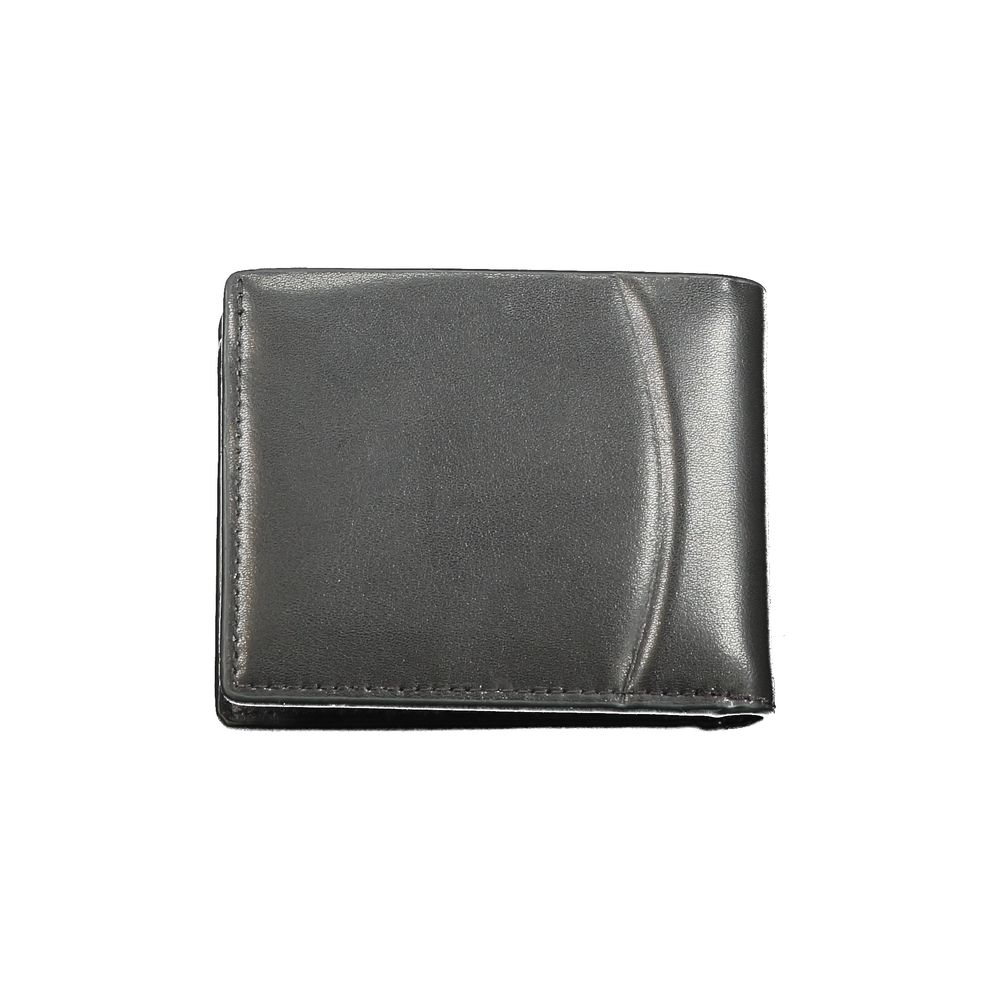 Calvin Klein Nero Leren Heren Portemonnee