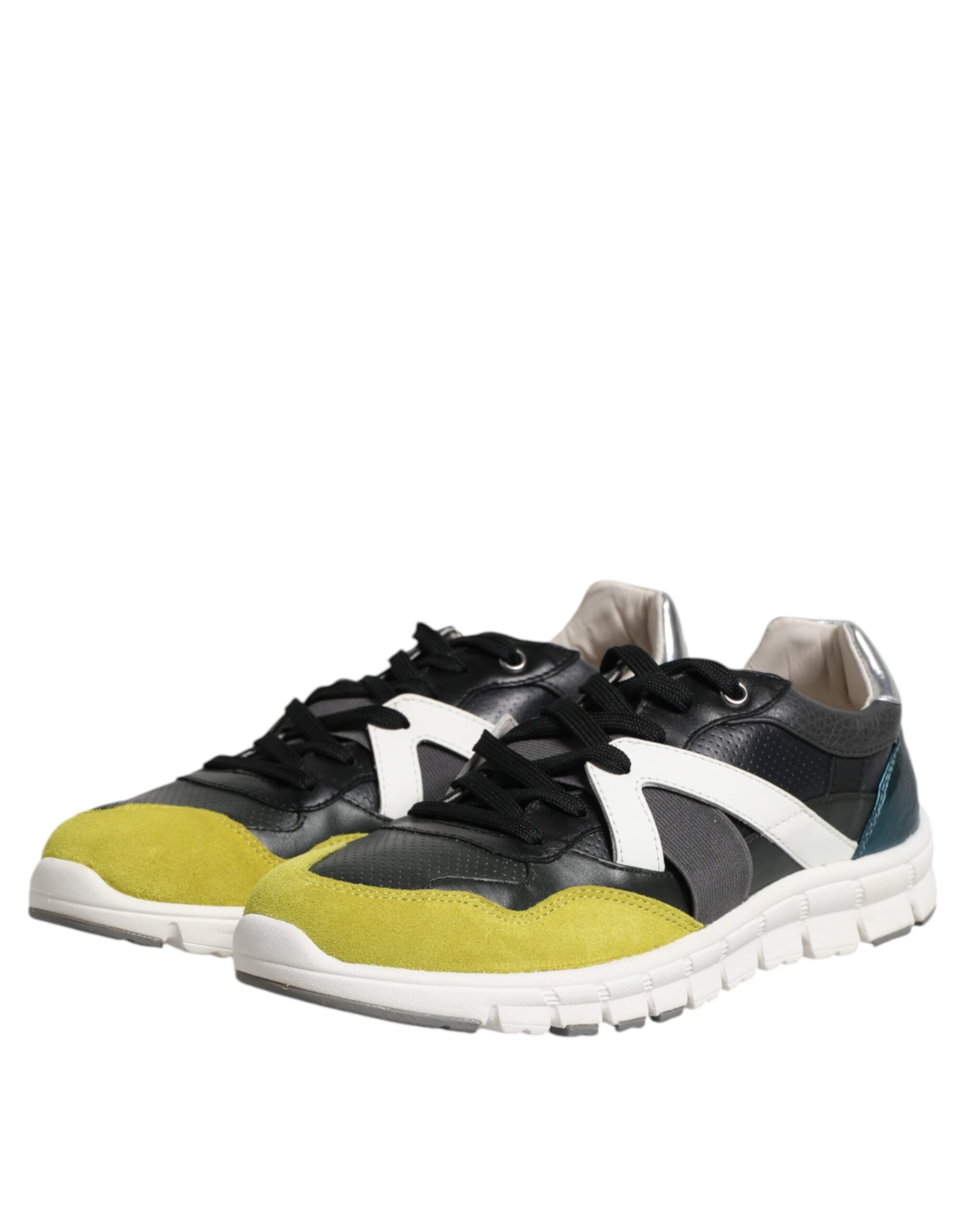Dolce & Gabbana Multicolor Lace Up Low Top Men's Sneakers