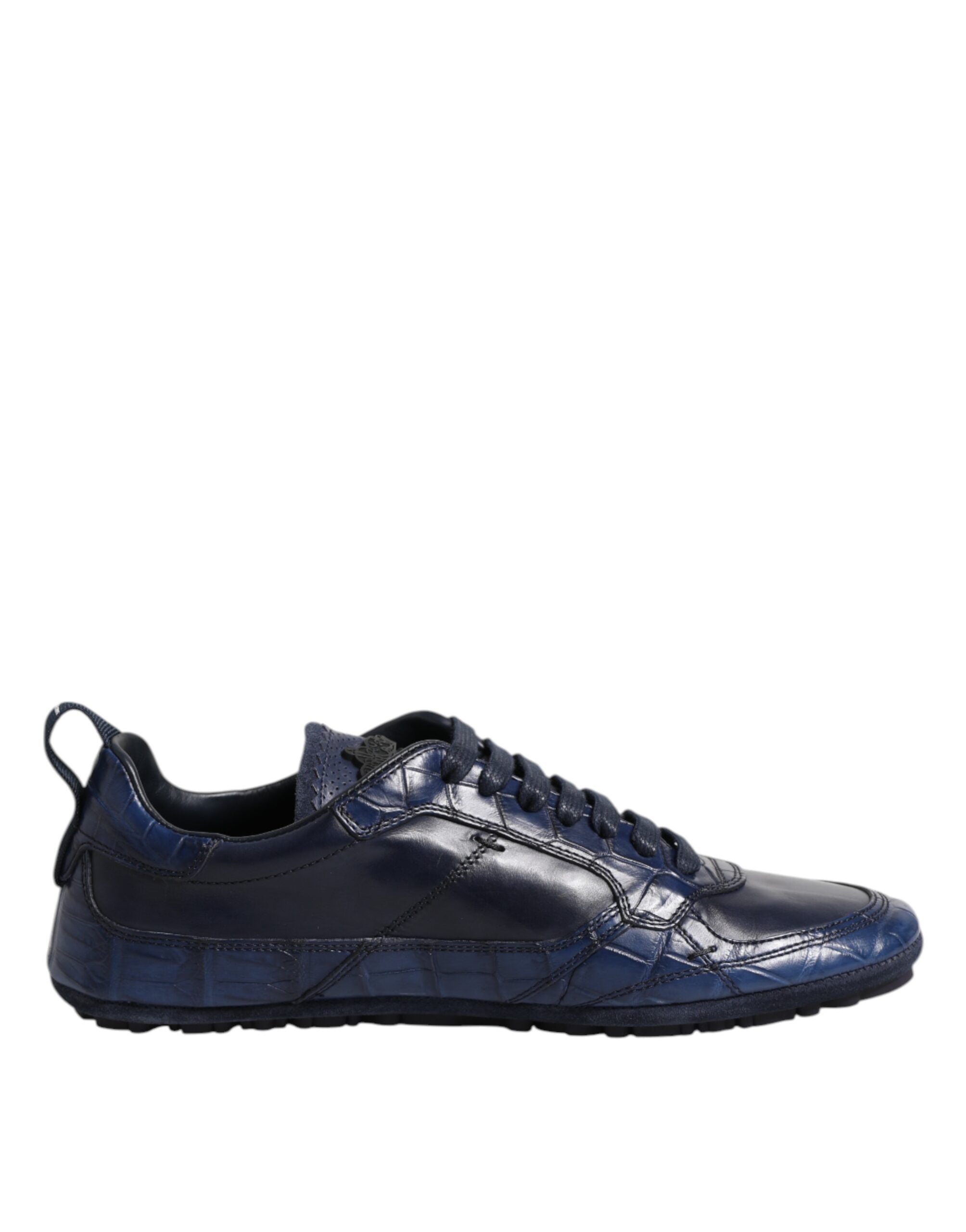 Dolce & Gabbana Donkerblauw Leren Lage Herensneakers Schoenen