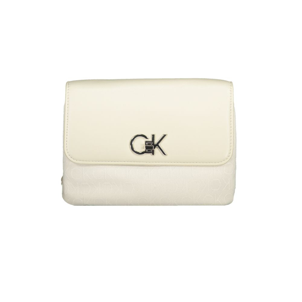 Calvin Klein Beige Polyester Women's Handbag