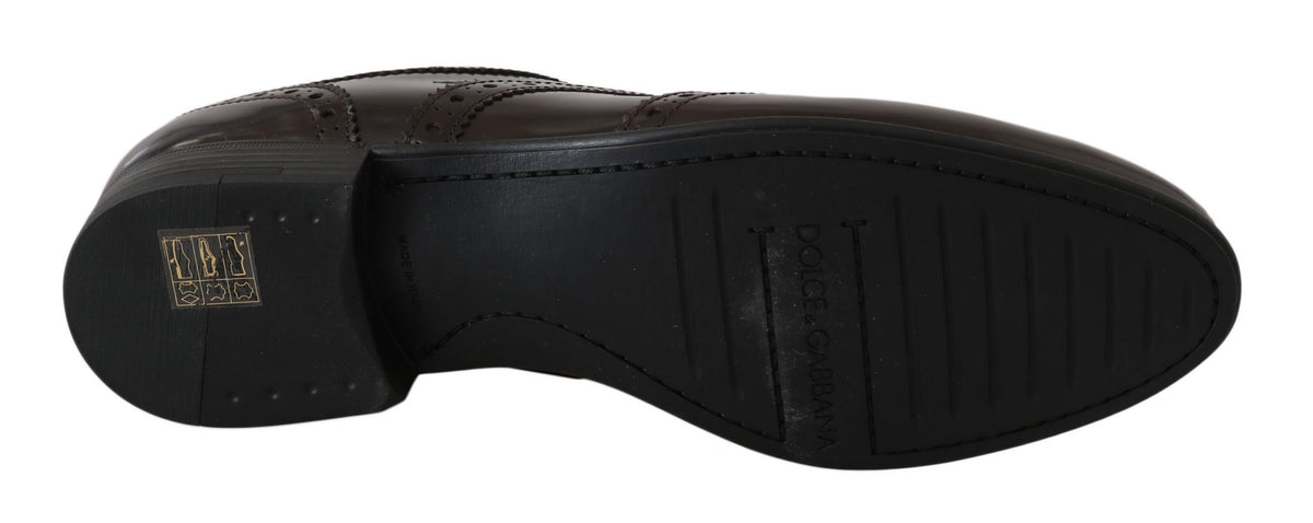 Dolce & Gabbana bruine leren brogues Oxford wingtip-schoenen