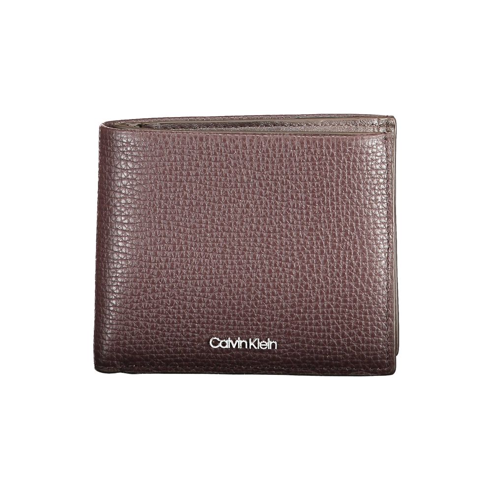 Calvin Klein Bruine Leren Heren Portemonnee