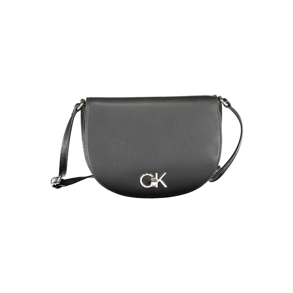 Calvin Klein Black Polyurethane Women's Shoulder Bag