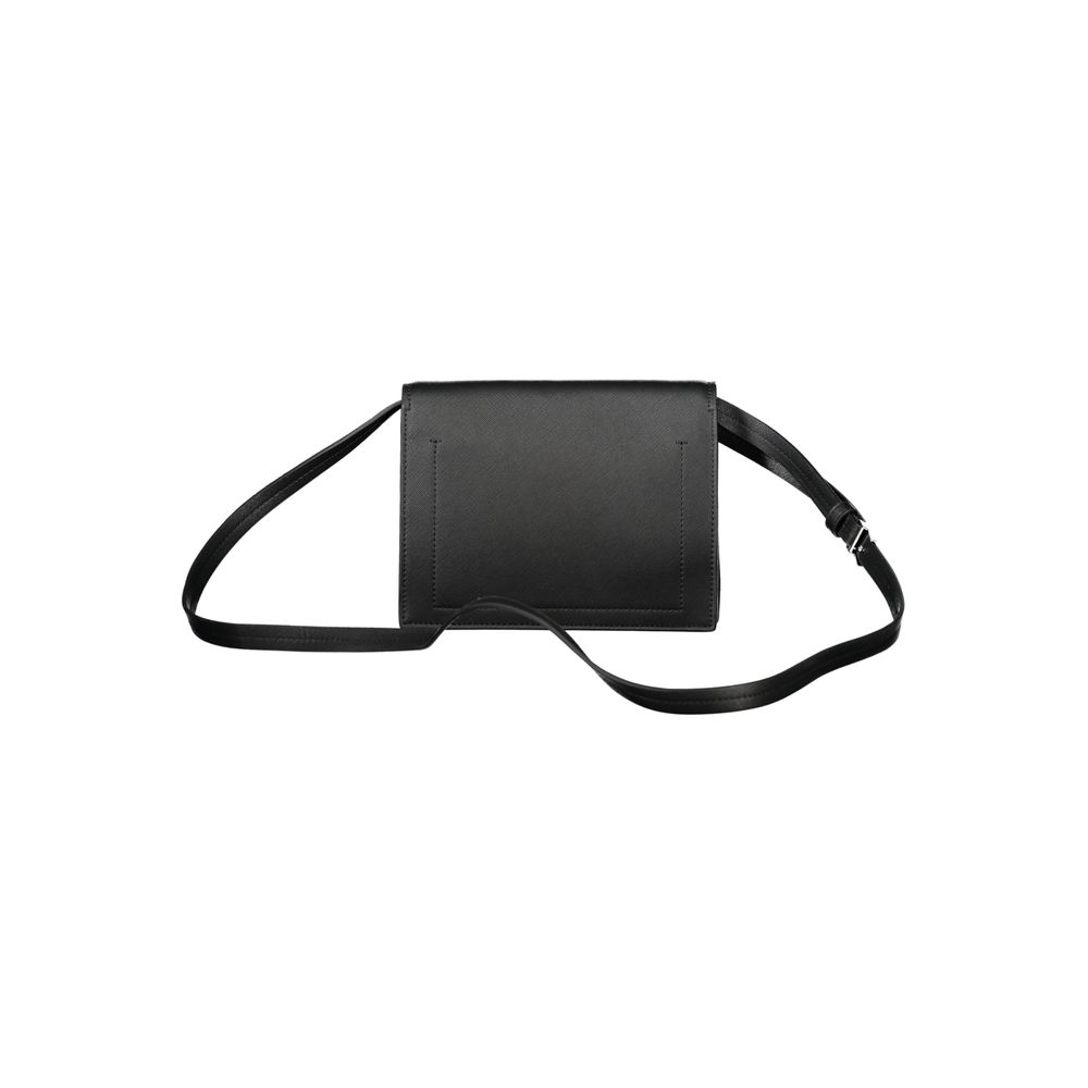 Calvin Klein Black Polyurethane Women's Shoulder Bag