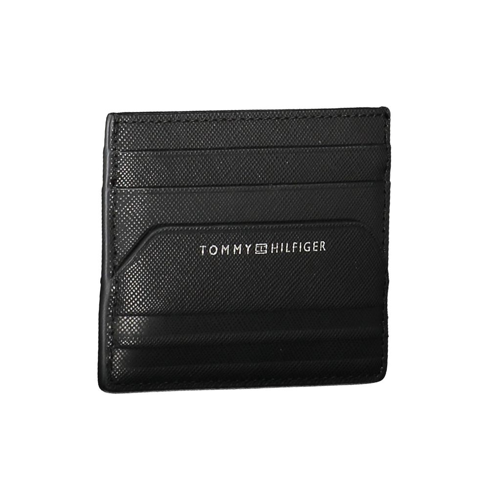 Tommy Hilfiger Zwarte Leren Portemonnee voor Heren