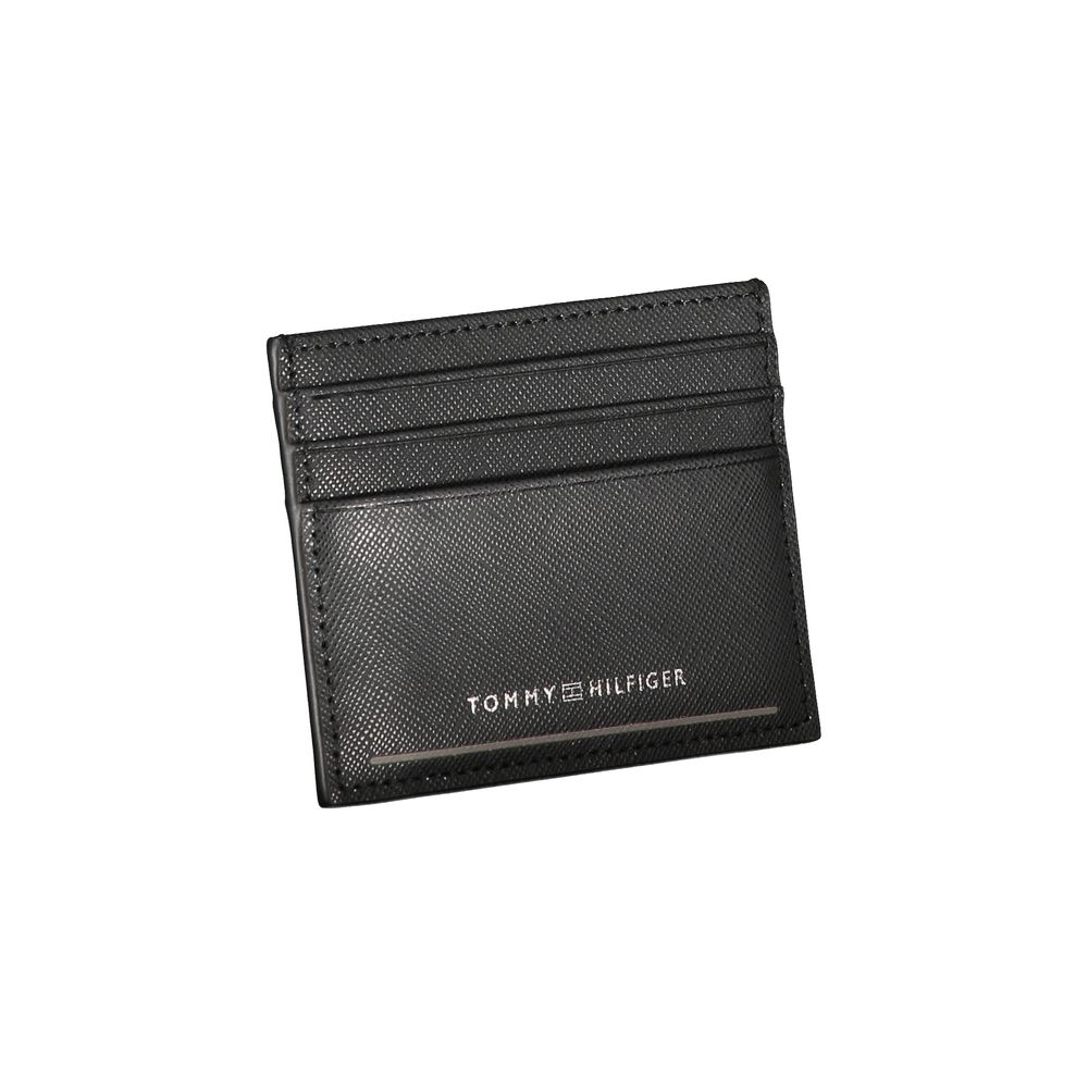 Tommy Hilfiger Zwarte Leren Portemonnee voor Heren