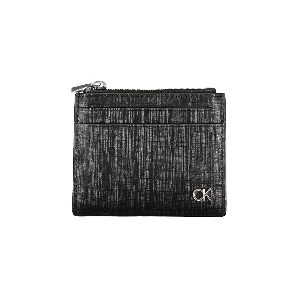 Calvin Klein Nero Leren Heren Pasjeshouder