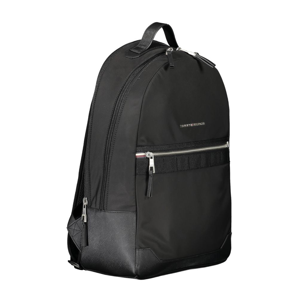 Tommy Hilfiger Zwarte Polyester Herenrugzak