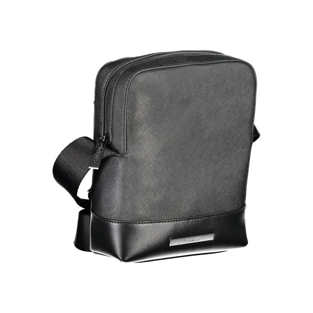 Calvin Klein Black Polyester Men's Shoulder Bag