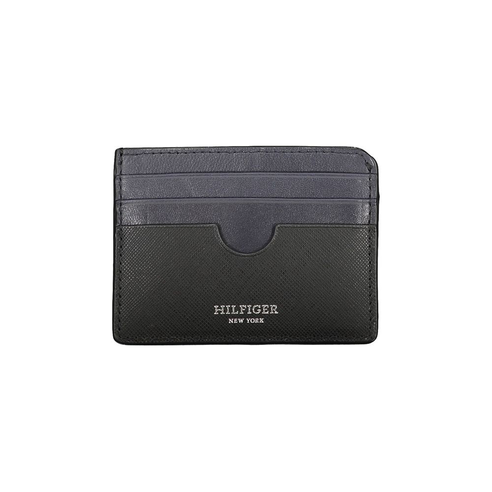 Tommy Hilfiger Zwarte Leren Portemonnee voor Heren
