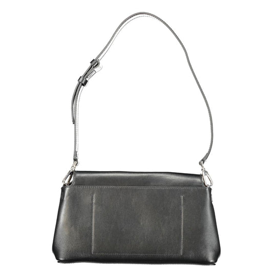 Calvin Klein Black Polyurethane Women's Shoulder Bag